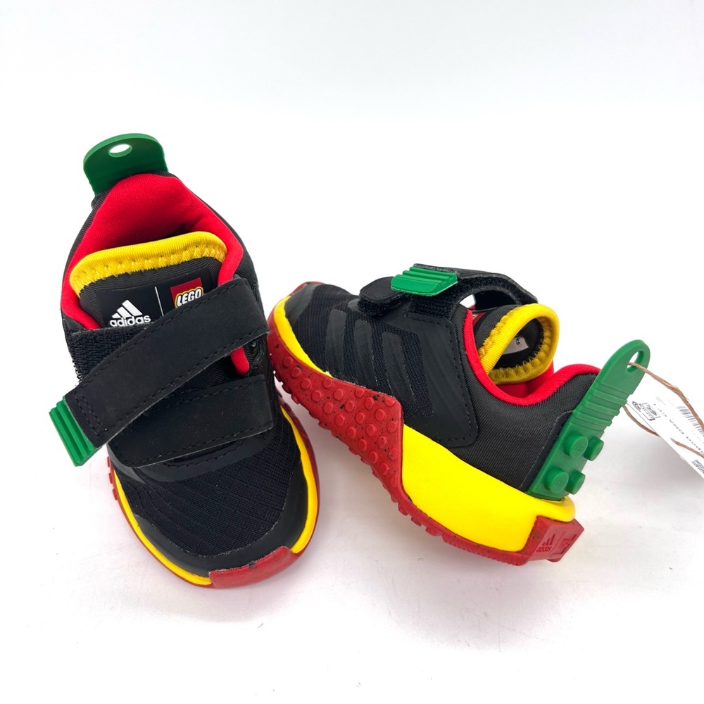 Adidas Lego X Sport Dna Boys Girls Sneakers Red Black Green Yellow 4 NWT